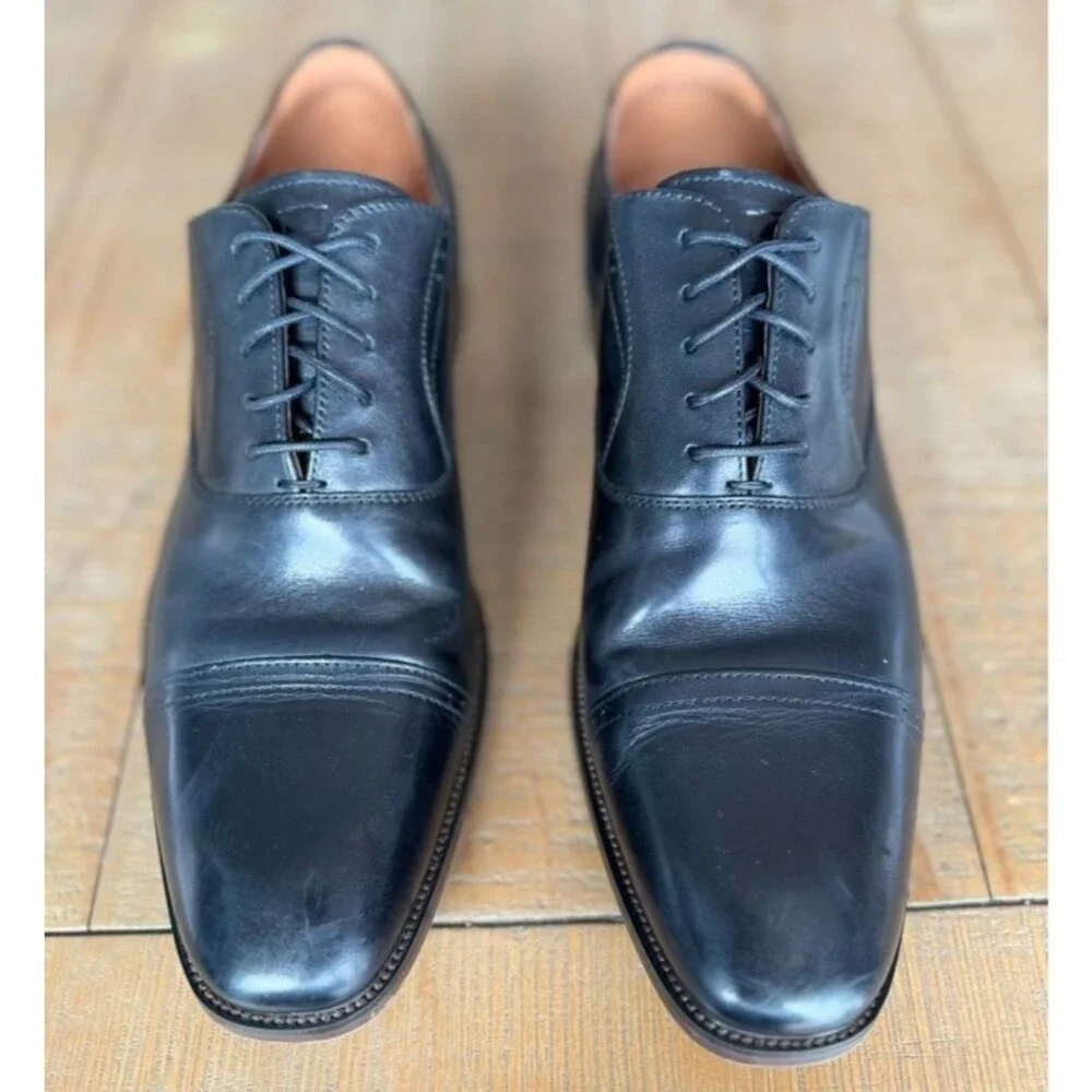 Florsheim Mens 9.5 Sorrento Cap Toe Lace-up Black Oxford Dress Shoe 14292-001